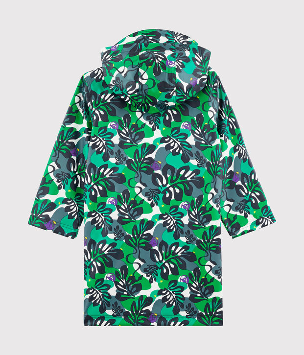 Boys' Waxed Coat white/multicolor