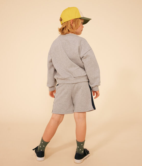 Boys' Fleece Sweatshirt CHATON CHINE grey
