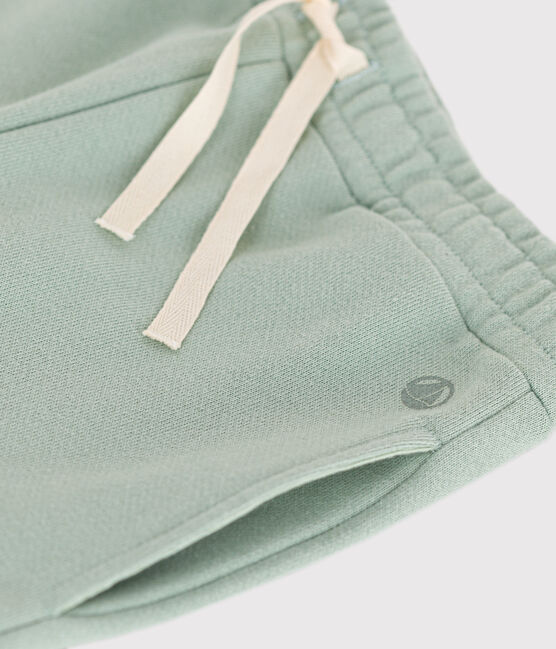Girls' fleece jogging bottoms HERBIER green