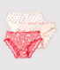 Girls' Cherry Blossom Ruffled Knickers - 3-Pack