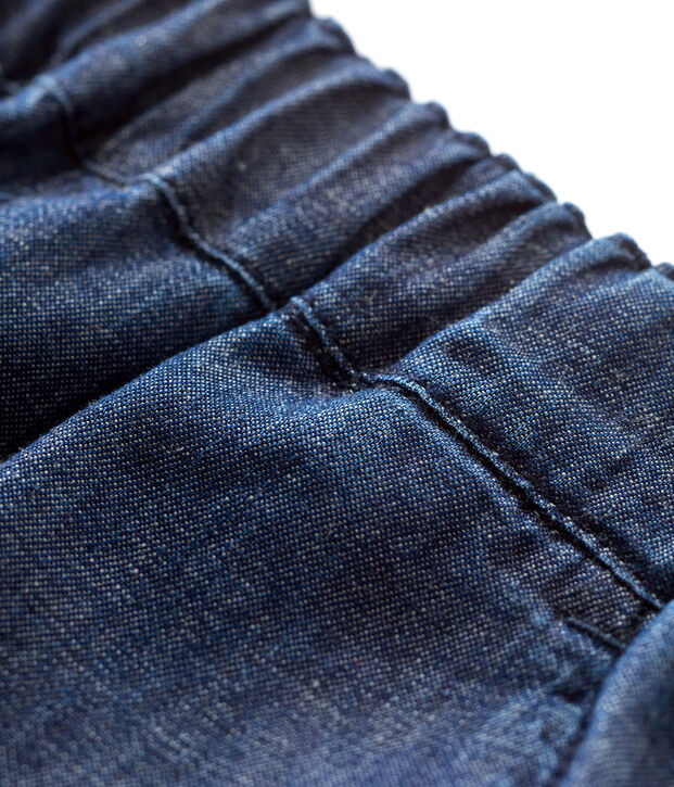 Babies' Organic Light Denim Shorts blue