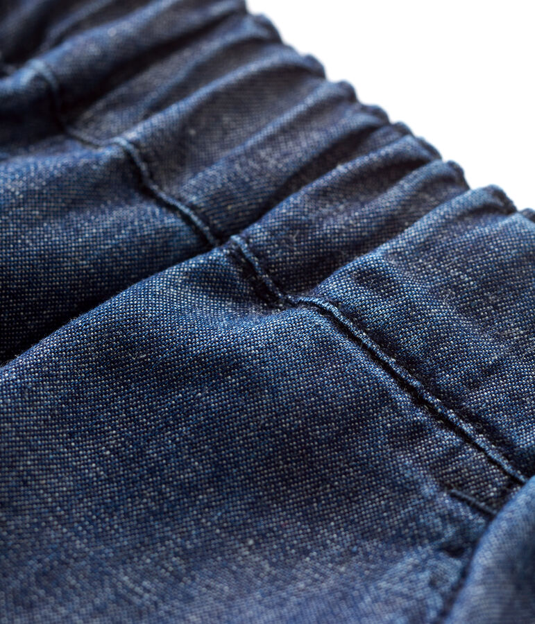 Babies' Organic Light Denim Shorts blue