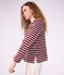 Women's cotton Breton top red/white