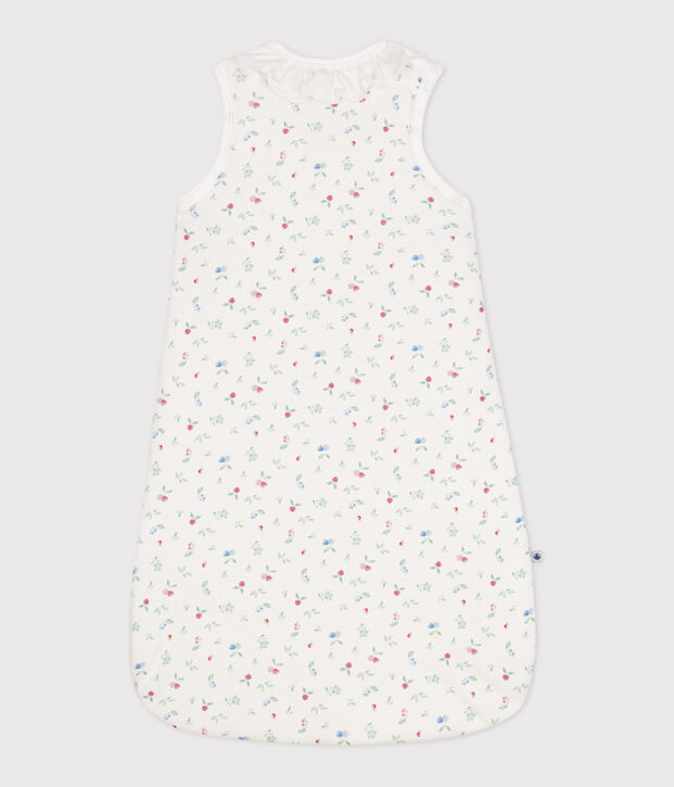 Babies' 2 TOG fruit print cotton sleeping bag white/multicolor