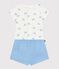 Babies' short 2-piece outfit in animal print cotton FLO /MULTICO