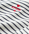 Babies' Sailor Striped Organic Cotton Bodysuit MARSHMALLOW white/SMOKING blue