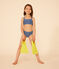 Girls' Two-Piece Printed Swimsuit INCOGNITO /MARSHMALLOW