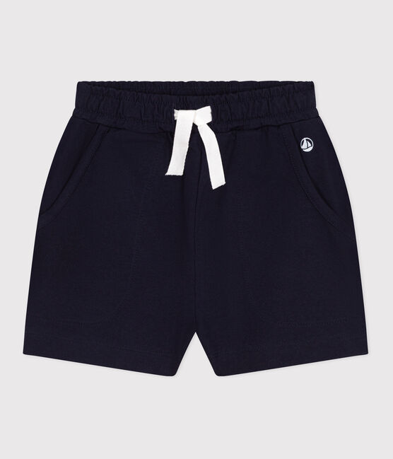 Children's plain cotton shorts SMOKING blue