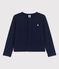 Girls' Organic Cotton Cardigan SMOKING blue