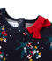 Baby girl's printed double knit dress SMOKING blue/MULTICO white