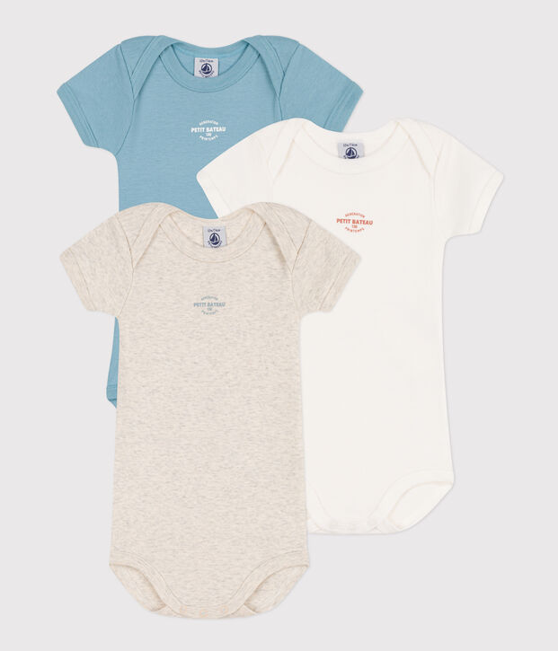 Short-Sleeved 130 Ans Cotton Bodysuits - 3-Pack multicolor