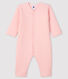 Baby Girls' Footless Padded Ribbed Sleepsuit