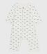 Babies' footless whale-print cotton bodyjama