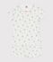Children's floral print short cotton pyjamas MARSHMALLOW white/MULTICO white