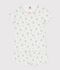 Children's floral print short cotton pyjamas white/multicolor