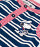 Babies' Petit Bateau X Snoopy Light Jersey Playsuit MEDIEVAL blue/MULTICO white