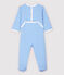 Babies' Blue Striped Fruit Cotton Sleepsuit EDNA blue/MARSHMALLOW white