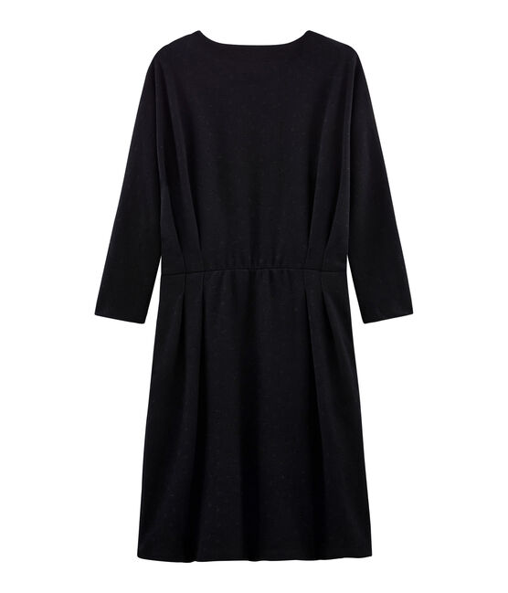 Women's Slim-Fit Long-Sleeved Dress NOIR black/LUREX NOIR black