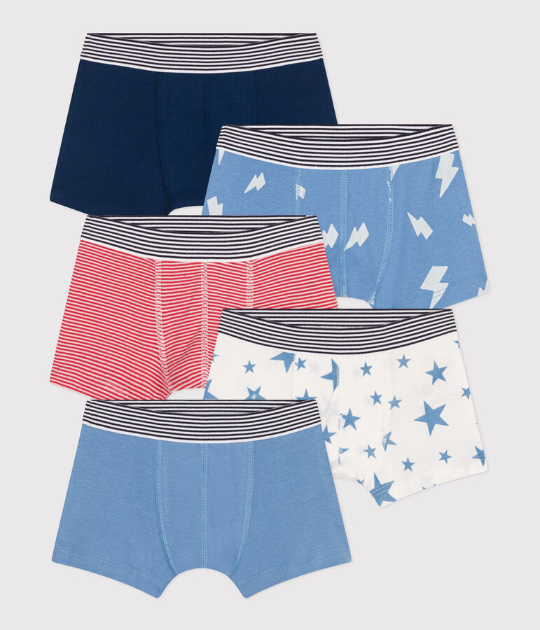 Children's printed cotton boxers - 5-Pack multicolor