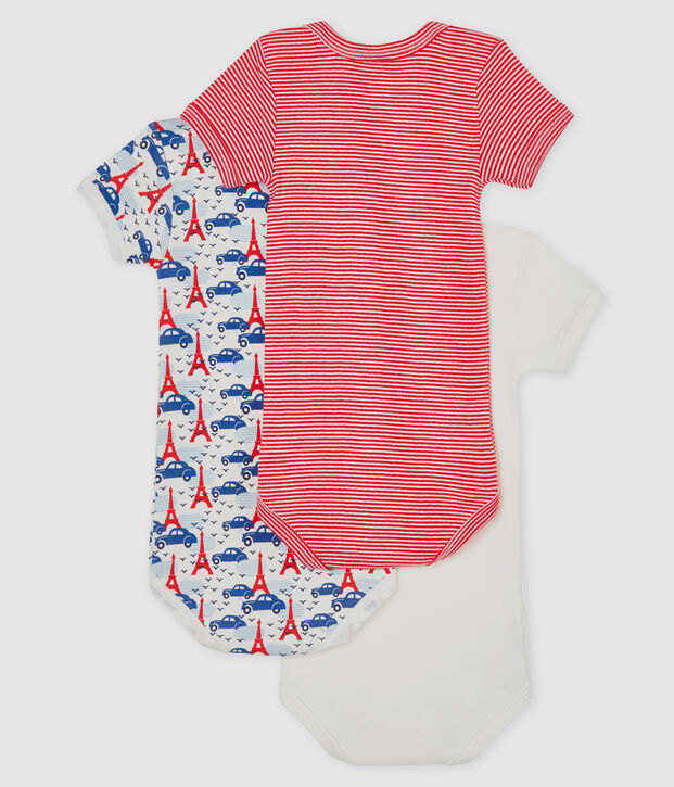 Baby Boys' Short-Sleeved Bodysuit - 3-Piece Set multicolor