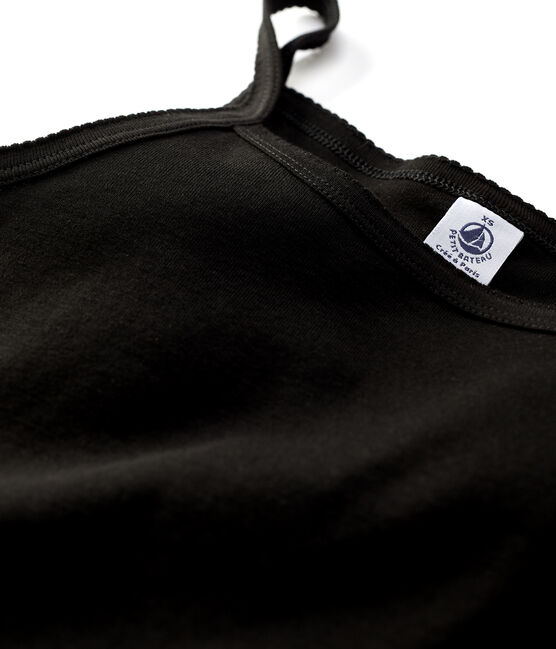Women's Iconic Organic Cotton Strappy Top NOIR black