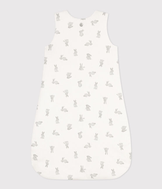 Rabbit patterned cotton TOG 2 sleeping bag MARSHMALLOW white/GRIS grey