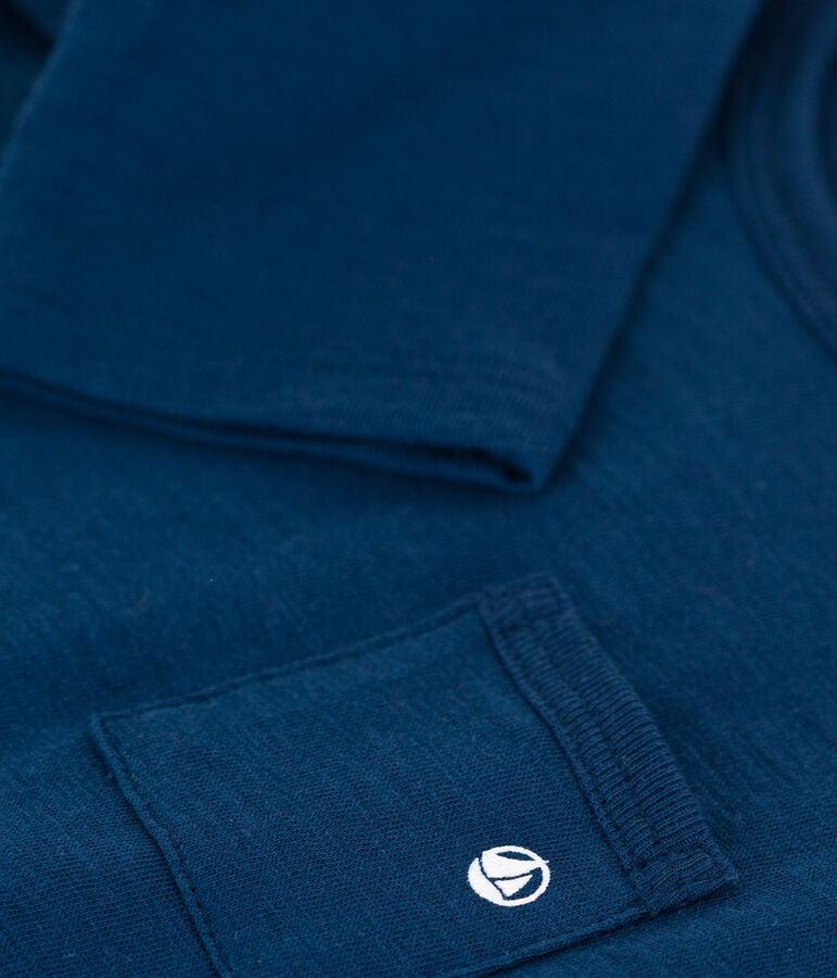 Babies' Long-Sleeved Slub Jersey T-Shirt blue