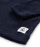 Children's Long-Sleeved T-shirt in Cotton/Wool/Silk SMOKING blue