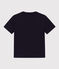 Boys' Short-Sleeved Cotton T-Shirt SMOKING blue