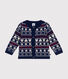Babies' knitted cardigan with a wool content