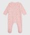 Babies' printed brushed fleece pyjama suit JOLI pink/MULTICO white