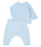 Babies' Clothing in Cotton/Merino Wool/Polyester - 2-Piece Set TOUDOU blue