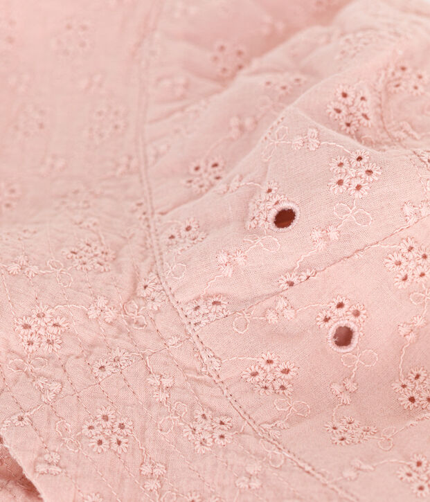 Girls' Pink English embroidery Bucket Hat pink