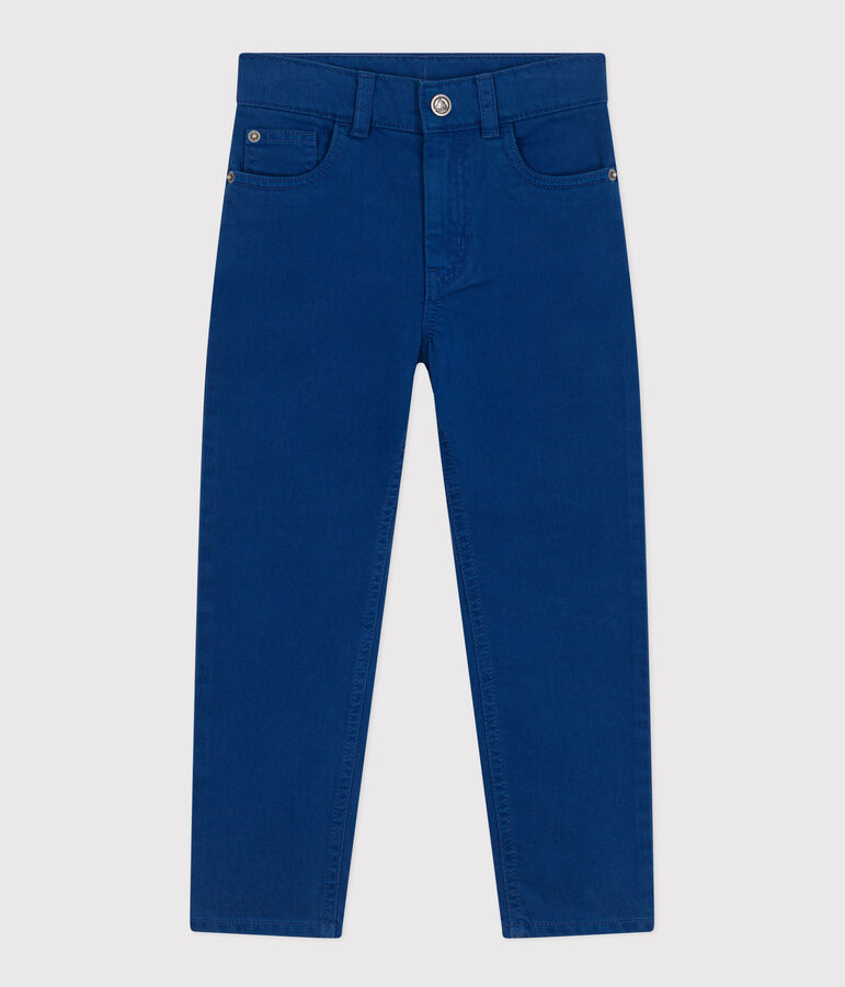 Boys' Straight-Fit Coloured Denim Trousers blue