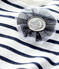 Baby girl's iconic sweatshirt MARSHMALLOW white/SMOKING blue