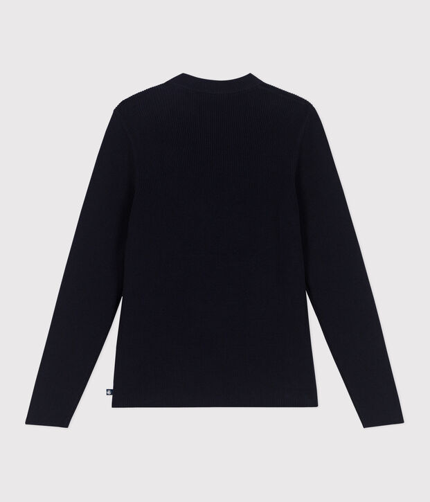 Women's plain cotton sailor-style jumper SMOKING