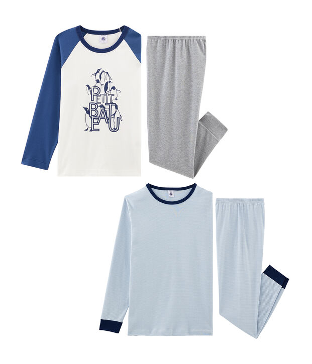 Boys' Ribbed Pyjamas - 2-Piece Set multicolor