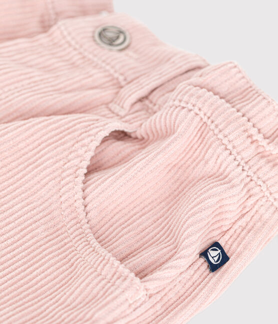 Little girls' corduroy trousers SALINE pink