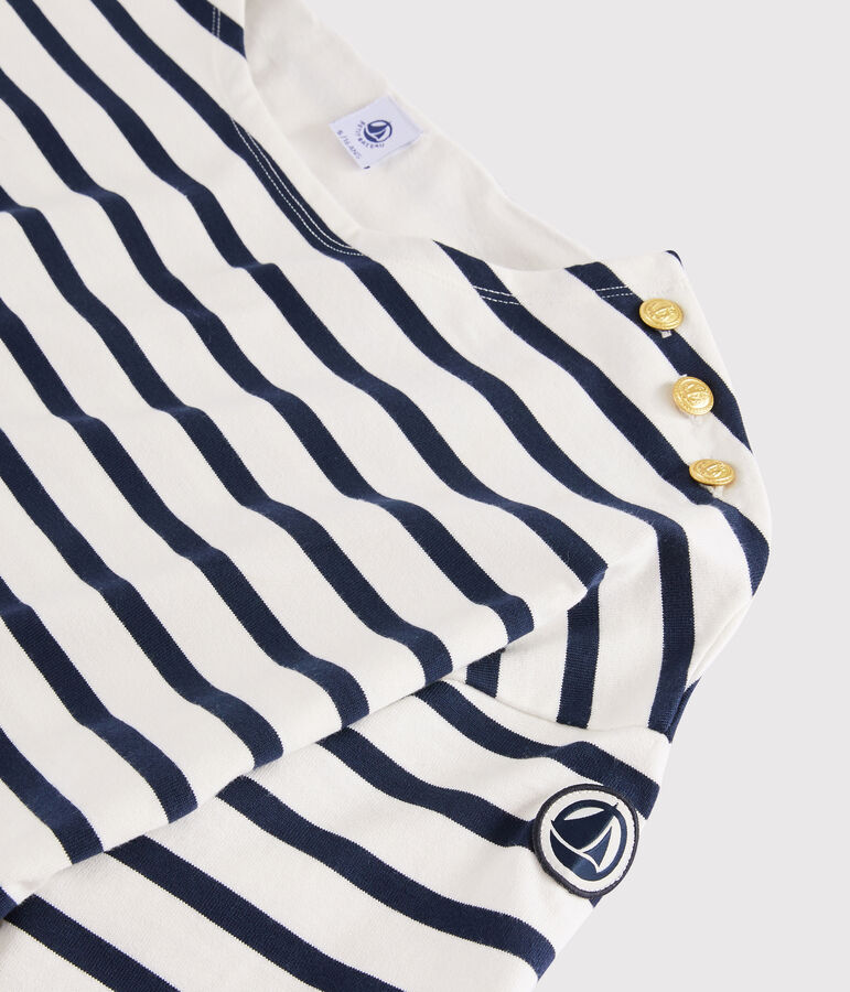 Women's Breton Cotton Top white/blue