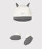 Baby Bonnet and Bootees Set in Rib Knit variante 1