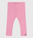 Babies' plain cotton leggings