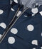 Girls' Recycled Polyester Mid-Length Windbreaker MEDIEVAL blue/MARSHMALLOW white