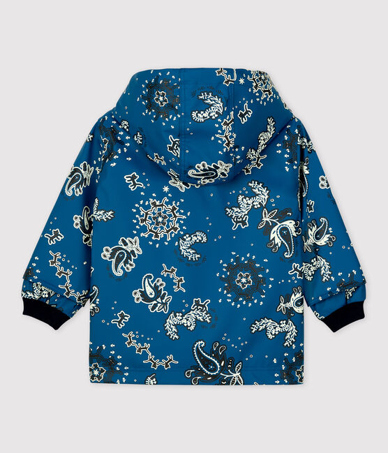 BABIES' ICONIC RECYCLED RAINCOAT BRASIER blue/MULTICO white