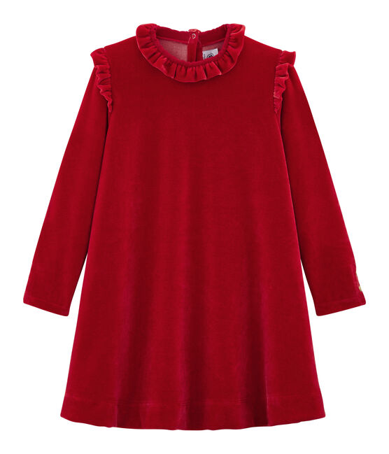 Girl's Long-sleeved Dress TERKUIT red