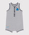 Babies' Mr. Men and Little Miss cotton playsuit MARSHMALLOW white/SMOKING blue