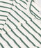 Women's Iconic Striped Cotton Cardigan MARSHMALLOW white/VALLEE green
