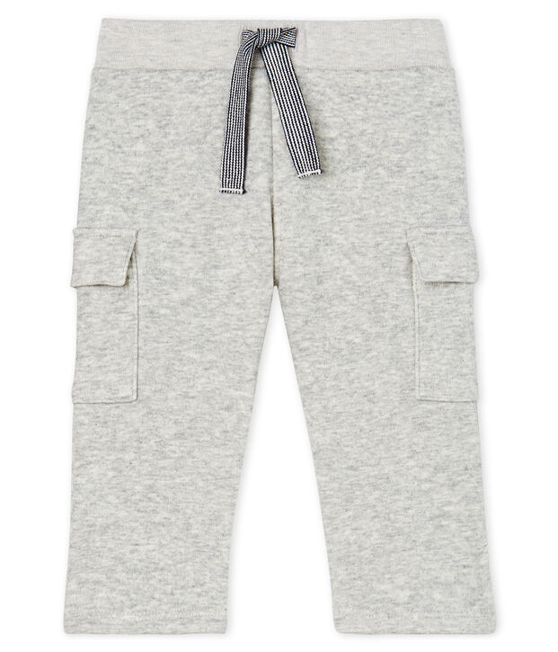 Baby Boys' Velour Knit Trousers grey