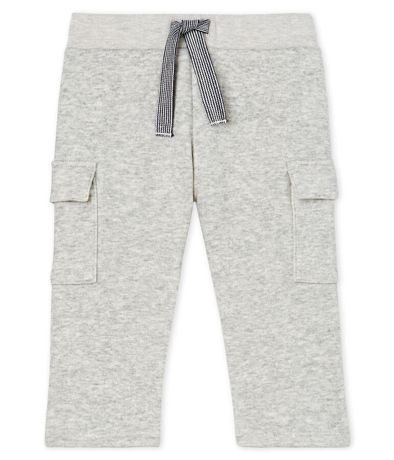 Baby Boys' Velour Knit Trousers grey