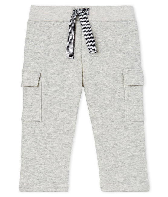 Baby Boys' Velour Knit Trousers BELUGA CHINE CN grey