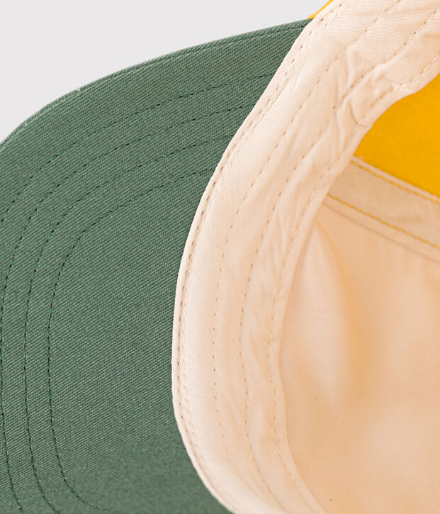 Babies' Cotton Cap yellow/multicolor